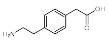 [4-(2-氨基乙基)苯基]乙酸结构式