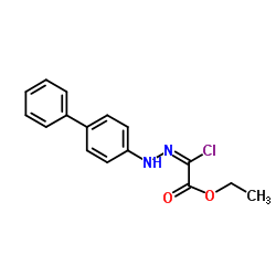 Ethyl2-(2-biphenylhydrazono)-2-chloroacetate结构式