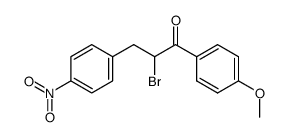2-bromo-1-(4-methoxy-phenyl)-3-(4-nitro-phenyl)-propan-1-one Structure