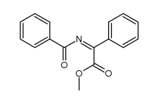2-(Benzoylimino)-2-phenylessigsaeure-methylester结构式