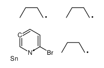 2-溴-5-(三丁基锡烷基)吡啶结构式