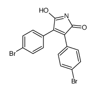 3,4-bis(4-bromophenyl)pyrrole-2,5-dione Structure
