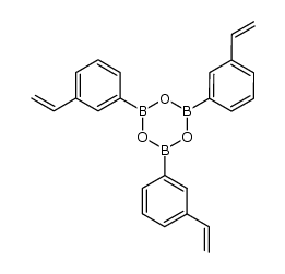 tris(3-vinyl phenyl)boroxine结构式