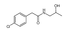 2-(4-chlorophenyl)-N-(2-hydroxypropyl)acetamide结构式