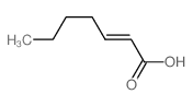 2-Heptenoic acid, (2E)- Structure