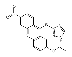 2-ethoxy-6-nitro-9-(1H-1,2,4-triazol-5-ylsulfanyl)acridine Structure