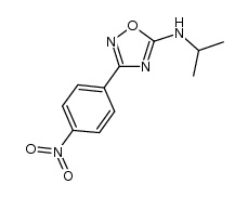 N-isopropyl-3-(4-nitrophenyl)-1,2,4-oxadiazol-5-amine Structure