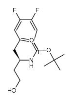 (R)-tert-butyl (4-hydroxy-1-(2,4,5-trifluorophenyl)butan-2-yl)carbamate Structure