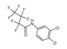 N-(3,4-dichlorophenyl)-2,2,3,3,4,4,4-heptafluorobutanamide结构式