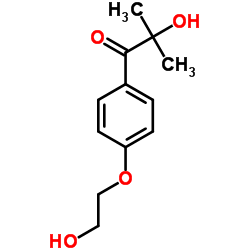2-Hydroxy-4'-(2-hydroxyethoxy)-2-methylpropiophenone Structure