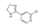 2-Chloro-4-(4,5-dihydro-1H-imidazol-2-yl)pyridine Structure