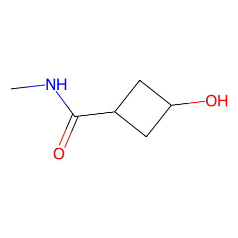 3-Hydroxy-N-methylcyclobutanecarboxamide Structure