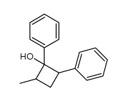 1,2-diphenyl-4-methylcyclobutan-1-ol Structure