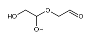 (1,2-dihydroxy-ethoxy)-acetaldehyde Structure