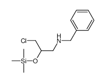 N-benzyl-3-chloro-2-trimethylsilyloxypropan-1-amine结构式