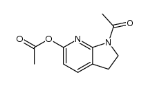 6-acetoxy-1-acetyl-2,3-dihydro-1H-pyrrolo[2,3-b]pyridine结构式