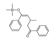 3-methyl-1,5-diphenyl-5-trimethylsilyloxypent-4-en-1-one Structure