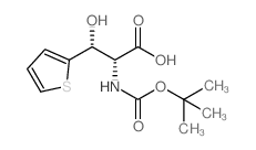 Boc-D-threo-3-(thiophen-2-yl)serine Structure