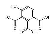4-hydroxy-1,2,3-benzenetricarboxylic acid Structure
