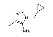 1-(Cyclopropylmethyl)-4-methyl-1H-pyrazol-5-amine Structure