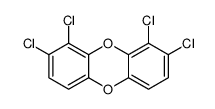 1,2,8,9-Tetrachlorodibenzo-p-dioxin结构式