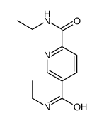 2-N,5-N-diethylpyridine-2,5-dicarboxamide结构式