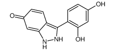 3-(2,4-dihydroxyphenyl)-1,2-dihydroindazol-6-one结构式