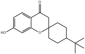 4'-叔-丁基-7-羟基螺[色烯-2,1'-环己烷]-4(3H)-酮结构式
