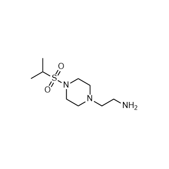2-(4-(异丙基磺酰基)哌嗪-1-基)乙胺结构式