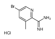 5-bromo-3-methylpyridine-2-carboximidamide,hydrochloride Structure