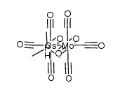 cis-{Me3P}(OC)4OsMo(CO)5 Structure