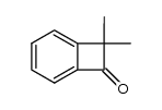 8,8-dimethylbicyclo[4.2.0]octa-1,3,5-trien-7-one结构式