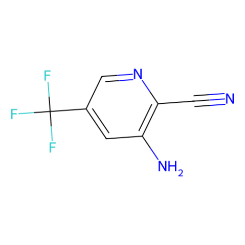 2-氰基-5-三氟甲基吡啶-3-胺结构式