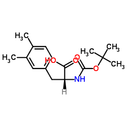 Boc-3,4-Dimethy-D-Phenylalanine结构式