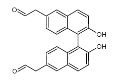 2,2'-(2,2'-dihydroxy-1,1'-binaphthyl-6,6'-diyl)diethanal结构式