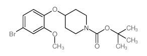 4-(4-溴-2-甲氧基苯氧基)哌啶-1-羧酸叔丁酯结构式