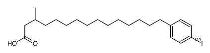 15-[4-(~123~I)iodophenyl]-3-Methylpentadecanoic acid结构式