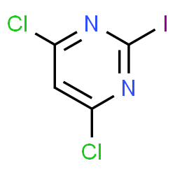 4,6-二氯-2-碘嘧啶结构式