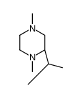 Piperazine, 1,4-dimethyl-2-(1-methylethyl)-, (S)- (9CI)结构式