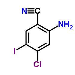 2-Amino-4-chloro-5-iodobenzonitrile Structure