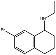 (7-Bromo-1,2,3,4-tetrahydro-naphthalen-1-yl)-ethyl-amine结构式