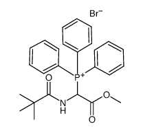 (2-methoxy-2-oxo-1-pivalamidoethyl)triphenylphosphonium bromide Structure