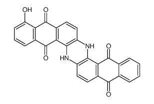 6,15-dihydrohydroxyanthrazine-5,9,14,18-tetrone结构式