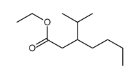 ethyl 3-propan-2-ylheptanoate结构式