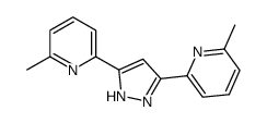 2-methyl-6-[3-(6-methylpyridin-2-yl)-1H-pyrazol-5-yl]pyridine Structure