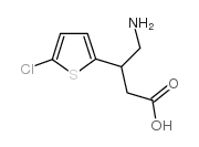 (±)-4-氨基-3-(5-氯-2-噻嗯)丁酸结构式