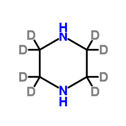 哌嗪-D8结构式