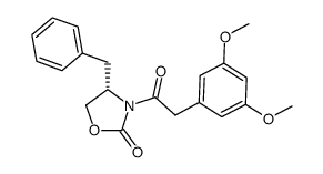 (S)-4-Benzyl-3-[2-(3,5-dimethoxy-phenyl)-acetyl]-oxazolidin-2-one Structure