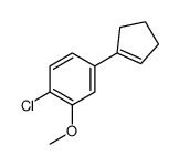1-chloro-4-(cyclopenten-1-yl)-2-methoxybenzene Structure