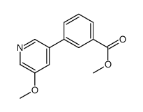 3-(5-甲氧基吡啶-3-基)苯甲酸甲酯结构式